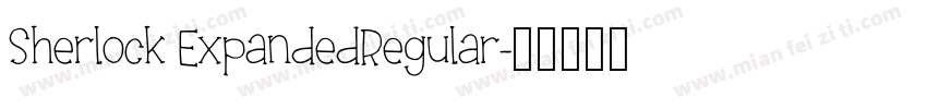 Sherlock ExpandedRegular字体转换